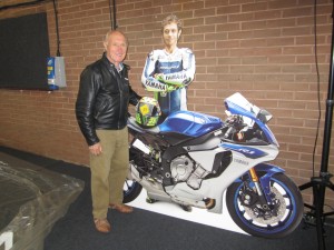 Colin with Rossi Cutout